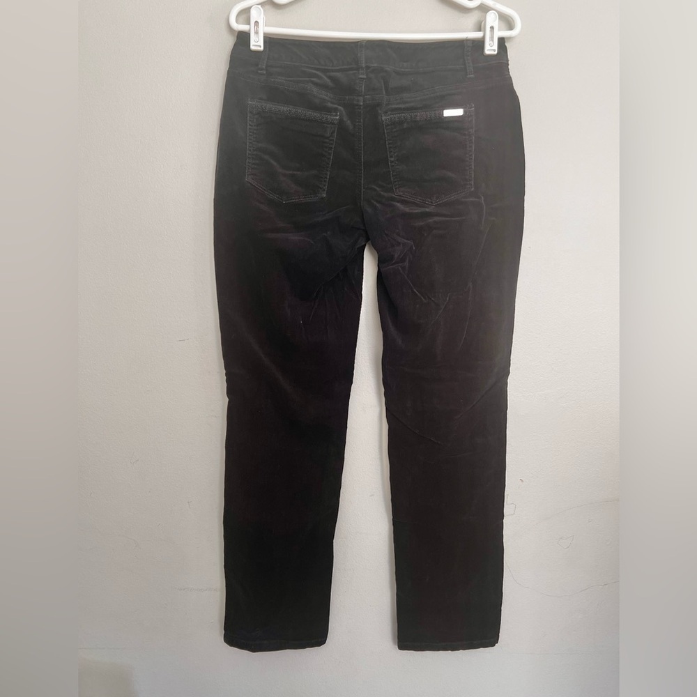 White House black market noir slim leg black corduroy pants size 4R - Picture 6 of 6